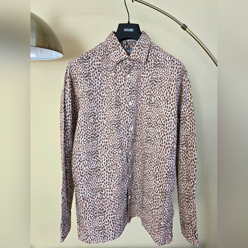 NWT TED BAKER London  Multicolor Patterned Button-Down Shirt Size:4/L